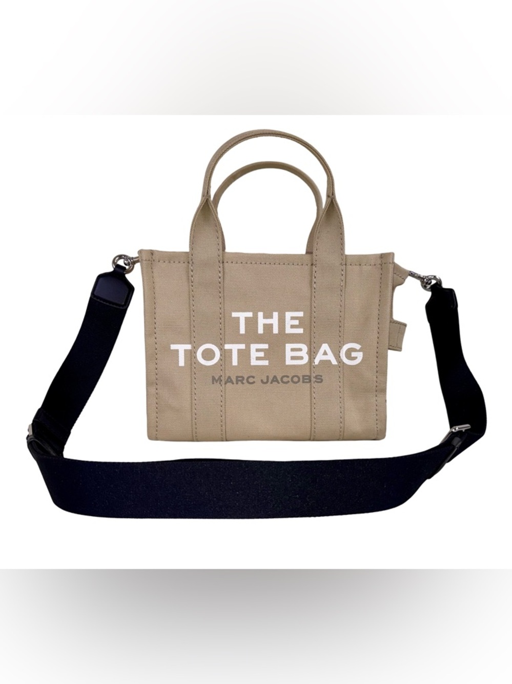 MARC JACOBS SNALL “THE TOTE BAG” IN BEIGE CANVAS